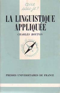 Livrenpoche : La linguistique appliquée - Charles Bouton - Livre