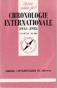 Livrenpoche : Chronologie internationale 1945-1985 - Eugène Berg - Livre
