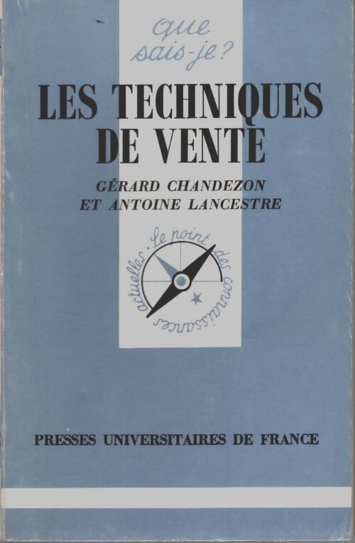 Livrenpoche : Les techniques de vente - Gérard Chandezon, Antoine Lancestre - Livre