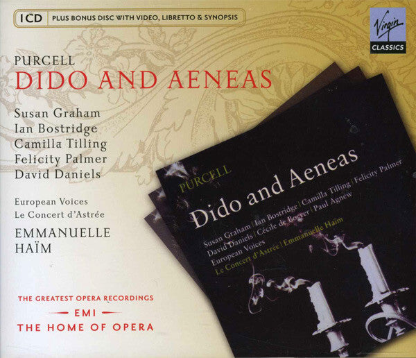 Purcell*, Susan Graham (2), Ian Bostridge, Camilla Tilling, Felicity Palmer, David Daniels (3), European Voices, Le Concert D'Astrée, Emmanuelle Haïm - Dido And Aeneas - Purcell, Susan Graham (2), Camilla Tilling, Emmanuelle Haïm, Le Concert D'Astrée, Ian Bostridge, David Daniels (3), Felicity Palmer, European Voices - CD