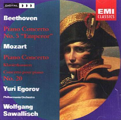 Beethoven, Mozart - Youri Egorov, philharmonia orchestra, wolfgang sawallisch - Piano concertos - Beethoven, Mozart : Yuri Egorov - CD