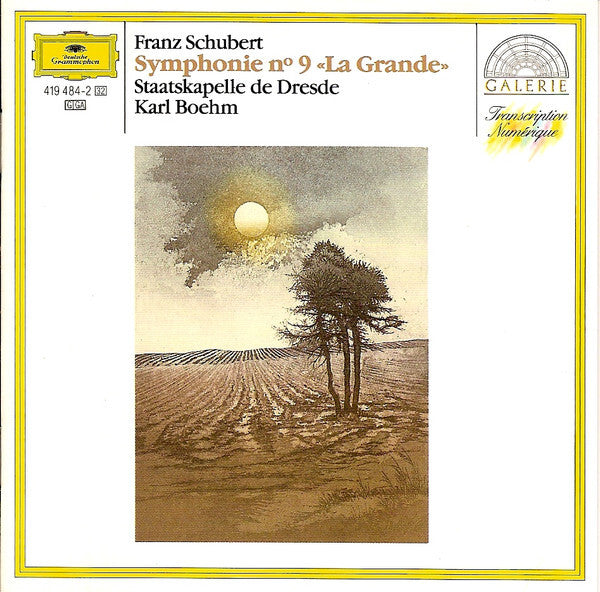 Franz Schubert, Staatskapelle De Dresde, Karl Boehm - Symphonie nr. 9 «la grande» - Franz Schubert, Staatskapelle De Dresde, Karl Boehm - CD