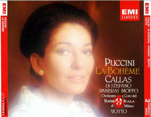 Puccini - Callas, di stefano, panerai, moffo, orchestra e coro del teatro alla scala di milano, votto - La bohème (2 CD) - Puccini, Coro Del Teatro Alla Scala Di Milano, Callas, Di Stefano, Panerai, Moffo, Orchestra, Votto - CD