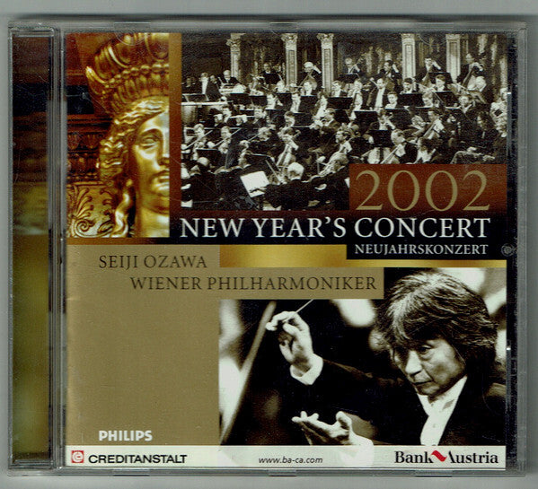 Seiji Ozawa, Wiener Philharmoniker - Neujahrskonzert 2002, new year's concert 2002 - Wiener Philharmoniker, Seiji Ozawa - CD