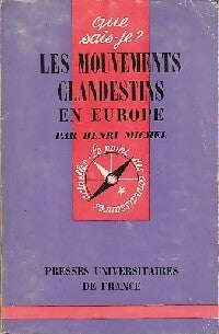 Livrenpoche : Les mouvements clandestins en Europe - Hubert Michel - Livre
