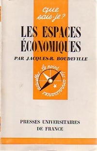 Livrenpoche : Les espaces économiques - Jacques-R. Boudeville - Livre
