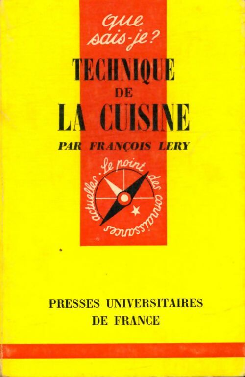 Livrenpoche : Technique de la cuisine - François Lery - Livre