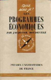 Livrenpoche : Les programmes économiques - Jacques-R. Boudeville - Livre