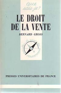 Livrenpoche : Le droit de la vente - Bernard Gross - Livre