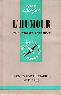 L'humour - Robert Escarpit - Livre