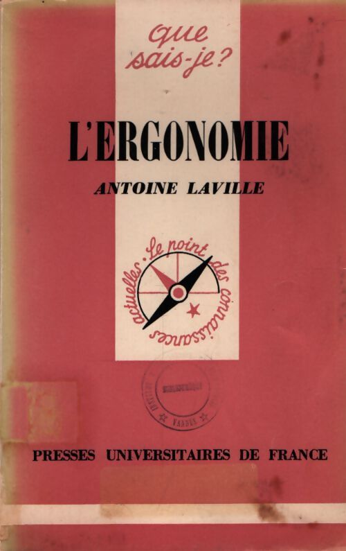 L'ergonomie - Antoine Laville - Livre