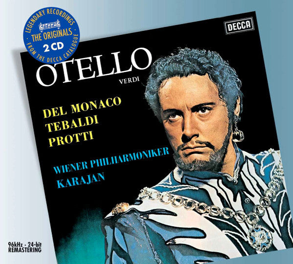 Verdi*, Mario del Monaco, Renata Tebaldi, Aldo Protti, Vienna Philharmonic Orchestra*, Karajan* - Otello - Verdi, Vienna Philharmonic Orchestra, Renata Tebaldi, Karajan, Mario Del Monaco, Aldo Protti - CD