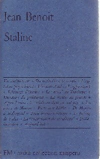 Staline - Jean Benoit - Livre