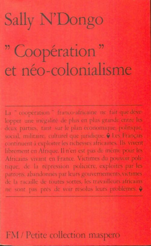 Livrenpoche : "Coopération" et néocolonialisme - Sally N'Dongo - Livre