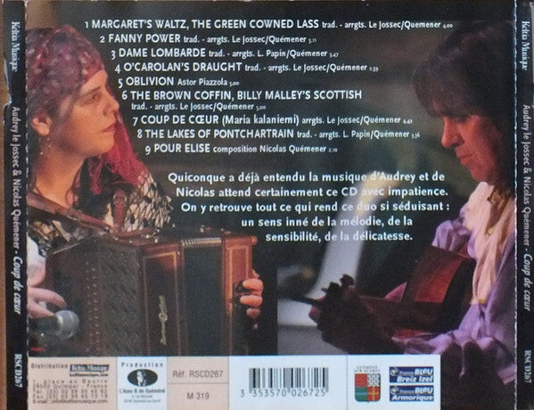 Audrey Le Jossec - Coup de CÅ“ur - Audrey Le Jossec, Nicolas Quemener - CD
