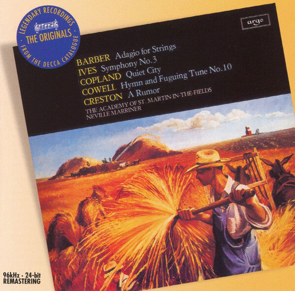 Barber - Adagio/Symphony No.3 - Neville Marriner, Copland, The Academy Of St. Martin-in-the-Fields, Barber, Ives, Cowell, Creston - CD