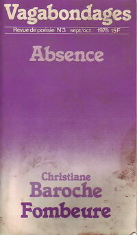 Livrenpoche : Absence - Collectif - Livre