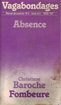 Absence - Collectif -  Vagabondages - Livre