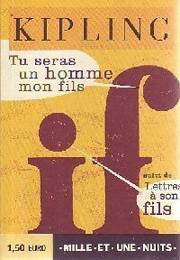 Livrenpoche : Tu seras un homme mon fils / Lettres à son fils - Rudyard Kipling - Livre