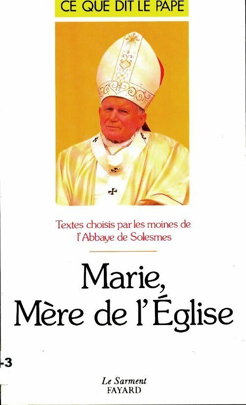 Livrenpoche : Marie Mère de l'Eglise - Jean-Paul II - Livre