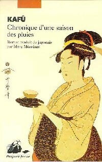 Livrenpoche : Chronique d'une saison des pluies - Nagaï Kafû - Livre