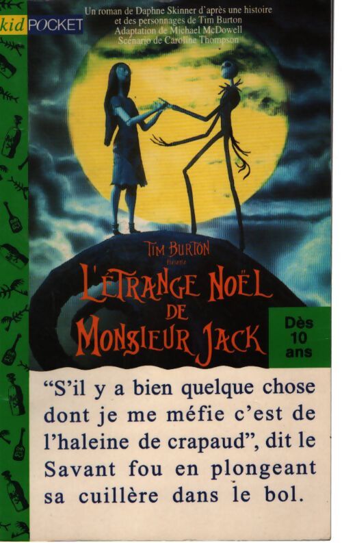 L'étrange noël de Monsieur Jack - Daphne Skinner - Livre