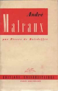 André Malraux - Pierre De Boisdeffre -  Classiques du XXe siècle - Livre