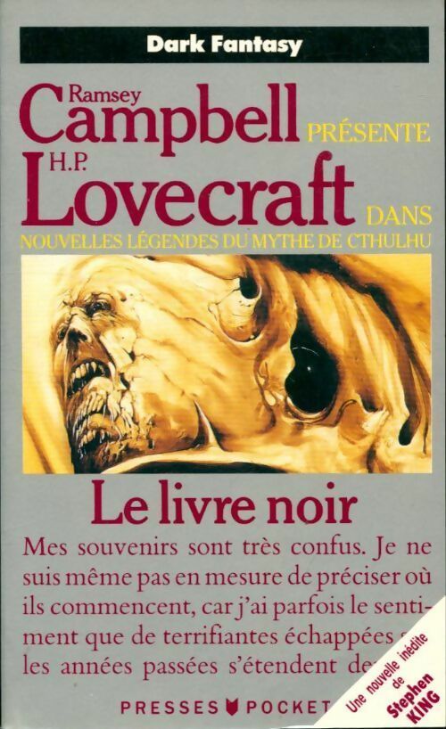 Livrenpoche : Légendes du mythe de Cthulhu Tome III : Le livre noir - Howard Philip Lovecraft - Livre