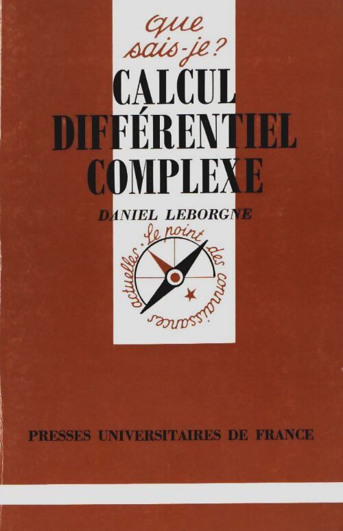 Livrenpoche : Calcul différentiel complexe - Daniel Leborgne - Livre