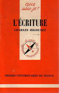Livrenpoche : L'écriture - Charles Higounet - Livre