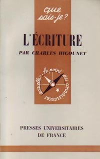 Livrenpoche : L'écriture - Charles Higounet - Livre