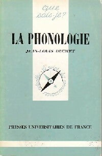 Livrenpoche : La phonologie - Jean-Louis Duchet - Livre
