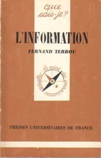 Livrenpoche : L'information - Fernand Terrou - Livre