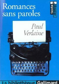 Livrenpoche : Romances sans paroles - Paul Verlaine - Livre