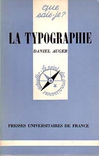 Livrenpoche : La typographie - Daniel Auger - Livre