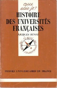 Livrenpoche : Histoire des universités françaises - J. Minot - Livre