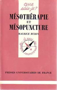 Mésothérapie et mésopuncture - M. Rubin - Livre