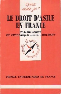 Le droit d'asile en France - C. Norek, F. Doumic-Doublet - Livre
