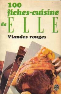 Livrenpoche : 100 fiches-cuisine de Elle : Viandes rouges - Elle - Livre
