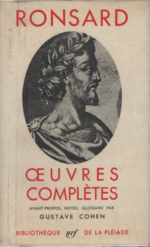 Oeuvres complètes Tome I - Pierre De Ronsard - Livre