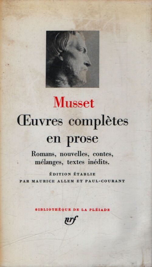 Oeuvres complètes en prose - Alfred De Musset - Livre