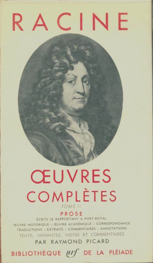 Livrenpoche : Oeuvres complètes Tome II - Jean Racine - Livre