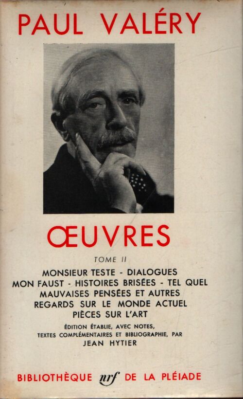 Oeuvres Tome II - Paul Valéry - Livre