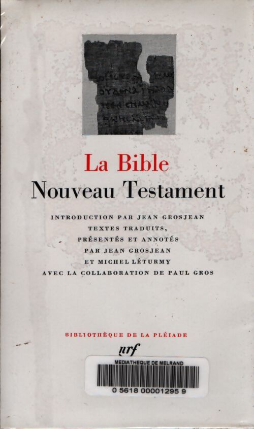 Le Nouveau Testament - Inconnu - Livre