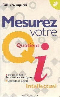 Livrenpoche : Mesurez votre QI - Gilles Azzopardi - Livre