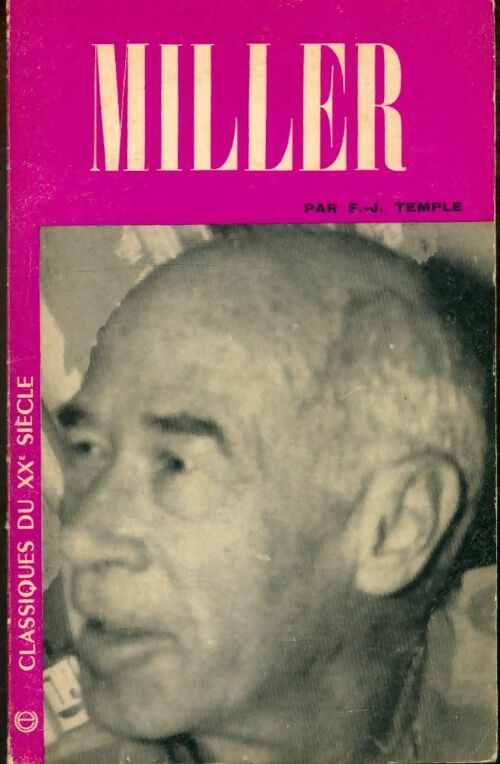 Livrenpoche : Miller - Frédéric Jacques Temple - Livre