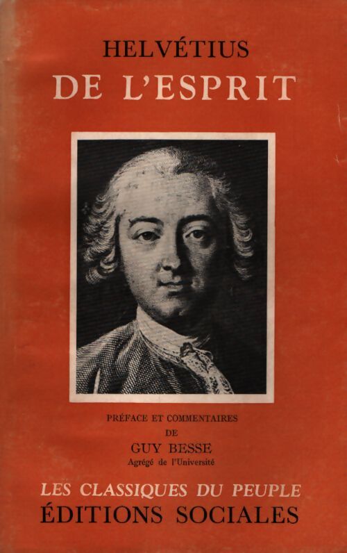 De l'esprit - Helvetius - Livre
