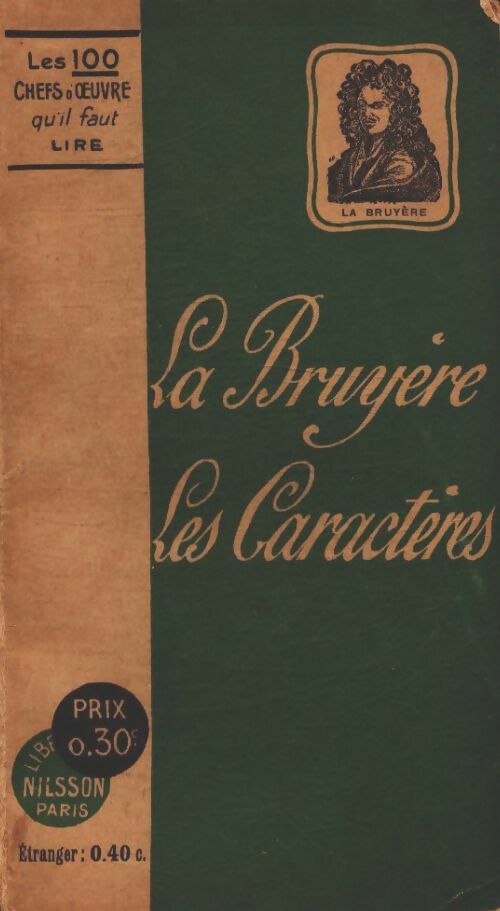 Livrenpoche : Les caractères - Jean De la Bruyère - Livre