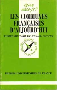 Livrenpoche : Les communes françaises d'aujourd'hui - Pierre Richard, Michel Cotten - Livre