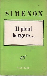 Livrenpoche : Il pleut bergère - Georges Simenon - Livre